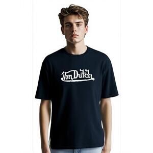 Von Dutch Washed Black Logo T Shirt Sz XL Streetwear Designer Money Going Out
